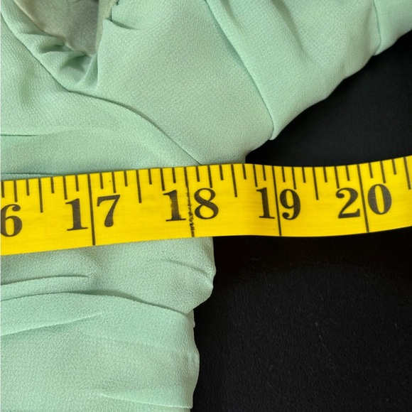 Pretty Little Things Women's 8 Maternity Sage Green Ruched Side Blazer Spring - Picture 4 of 16